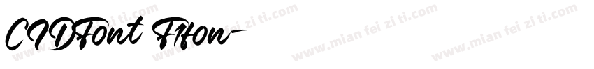 CIDFont F1fon字体转换